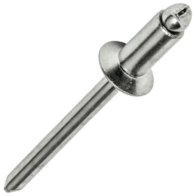 Рекомендуем купить Заклепка вытяжная открытая 6.4x10 со стандартным бортом, оц. сталь / оц. сталь