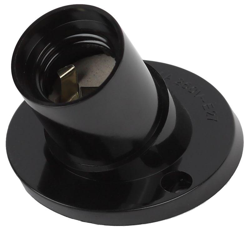 Рекомендуем купить Патрон E27 настенный бакелит черн. (х50) (50/200/3600) Эра Б0044082