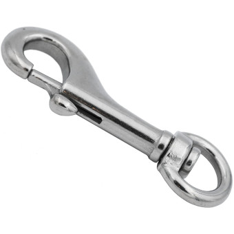 Рекомендуем купить Карабин вертлюжный ART 8303 Ø16мм с задвижный защелкой, нерж. сталь А4