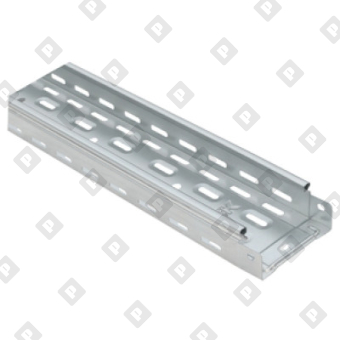 Лоток кабельный перфорированный 100x100x1,0 мм, оц. сталь - №1