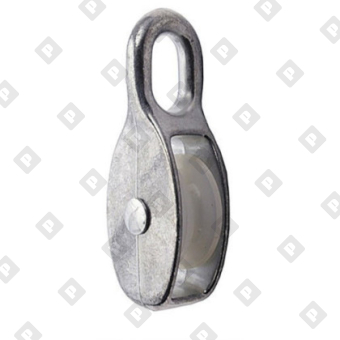 Блок одинарный 3/4" (20 мм) с пластиковым диском, оц. сталь - №2