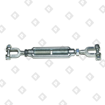 Талреп грузовой открытый с контргайками 1/2" x 6" вилка-вилка 1 т, оц. сталь - №3