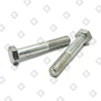 Болт ГОСТ Р ИСО 4014 M12x45 с шестигранной головкой и неполной резьбой, кл. пр. 8.8, оц. сталь - №1