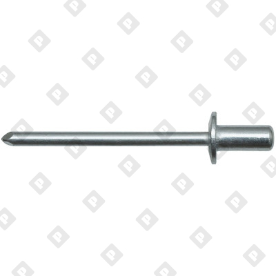 Заклепка вытяжная закрытая 4,8x9,5 со стандартным бортом, алюминий / алюминий - №1