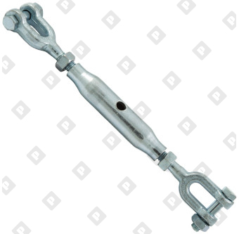 Талреп DIN 1478 М10 (0.5 т) вилка-вилка тип «A», оц. сталь - №1