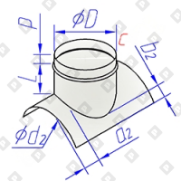 Врезка круглого сечения воротниковая - №1