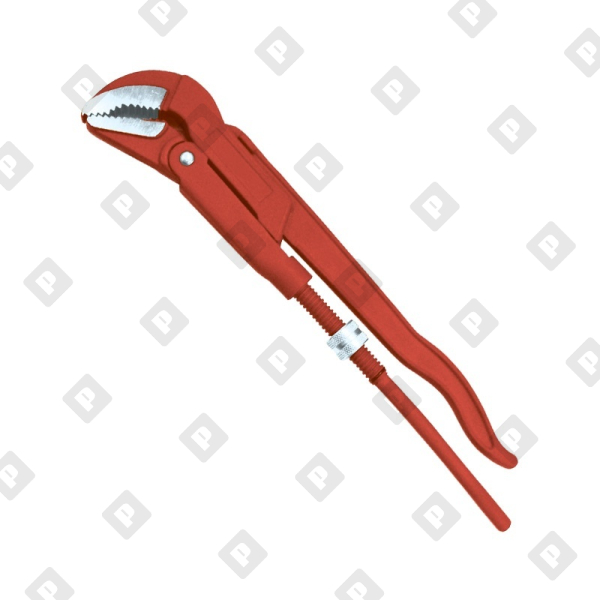 Ключ трубный Biber 90055 Профи CrV, 45 градусов 1" - №1