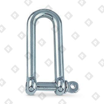 Скоба такелажная D-образная ART 8259 Ø5 мм удлиненная, нерж. сталь А4 - №3