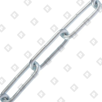 Цепь длиннозвенная DIN 763 Ø14 мм, оц. сталь - №3