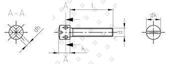 DIN 404 AISI 303 M 5X25 - №4