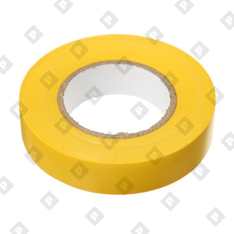 Изолента ПВХ 19 мм желтый (20 м) - №1