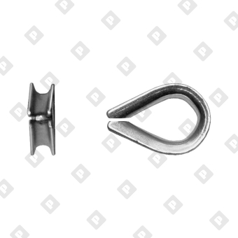 Коуш DIN 6899 для троса Ø34мм - №3