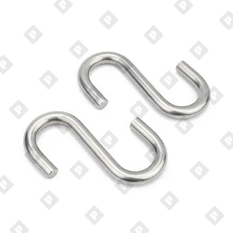 Крючок S-образный 6мм симметричный ART 814070, нерж.сталь А2 - №3