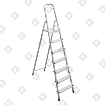 Стремянка Biber 98007 алюминиевая 7 ступенчатая - №1