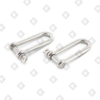 Скоба такелажная D-образная ART 8259 Ø5 мм удлиненная, нерж. сталь А4 - №1