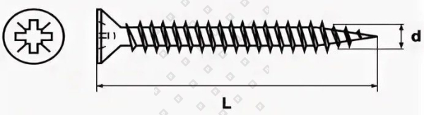 5.0x70 POZI желтый цинк - №2