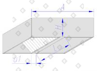 Зонт вытяжной островной тип 3 - №1