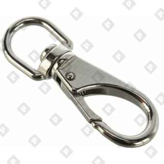 Карабин зацепной с вертлюгом ART 8257 12 мм, нерж. сталь A4 - №1